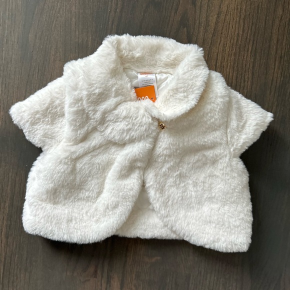 Gymboree Other - SOLD Gymboree Faux Fur Shrug Jacket NWT